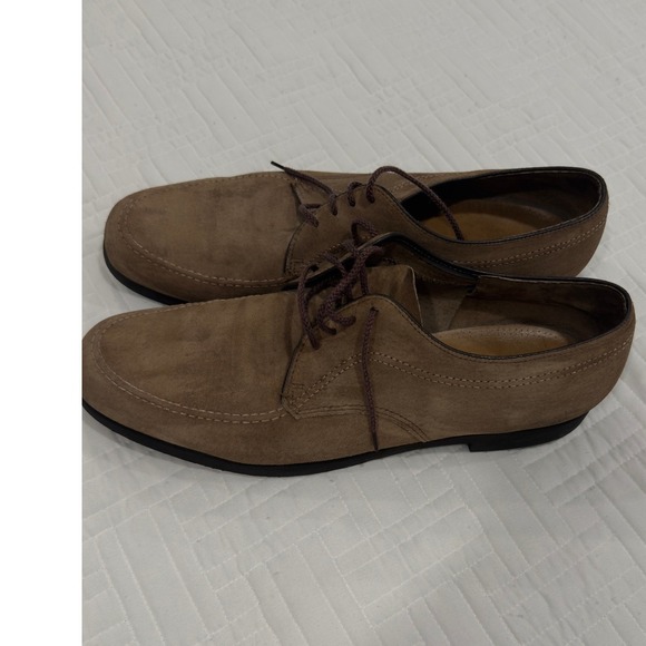 Hush Puppies Mens Brown Suede Derby Shoes Lace Up Moc Toe Size 13 main image 10
